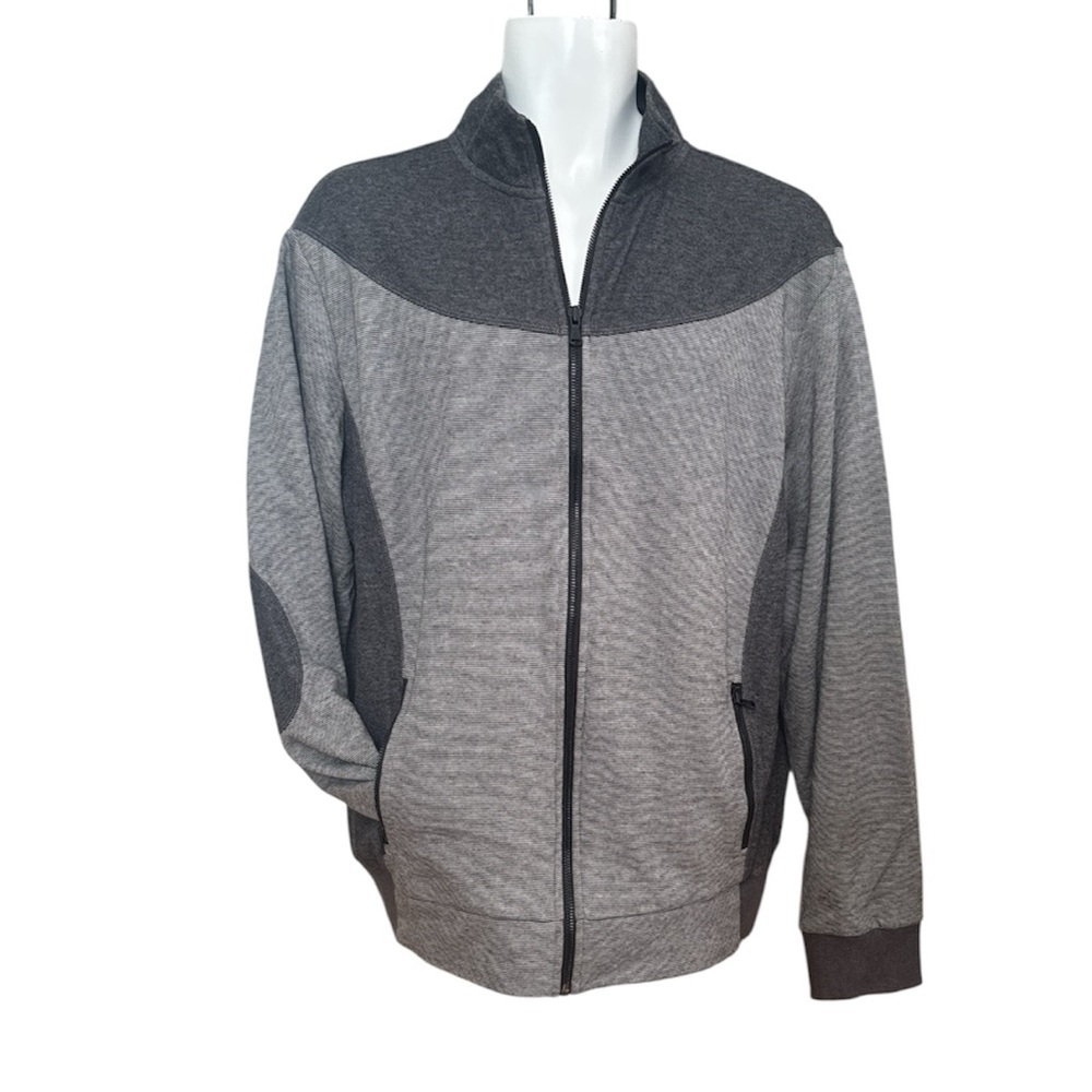 Rock & Republic Mens Zip Up Sweatshirt Jacket, Large